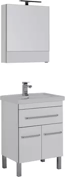 Мебель для ванной Aquanet Сиена 60 белая, 1 ящик, 2 двери