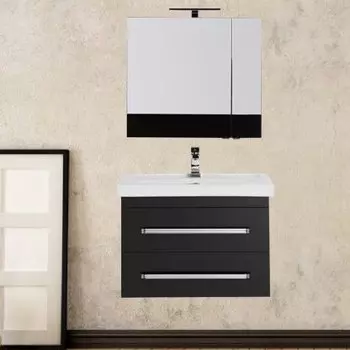 Мебель для ванной Aquanet Сиена 70 подвесная черная