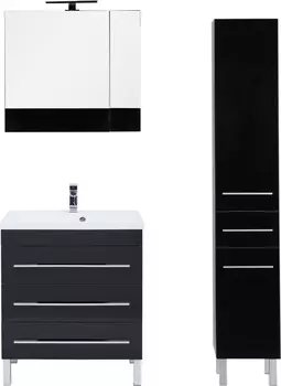 Мебель для ванной Aquanet Верона 75 черная