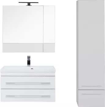 Мебель для ванной Aquanet Верона 75 подвесная белая