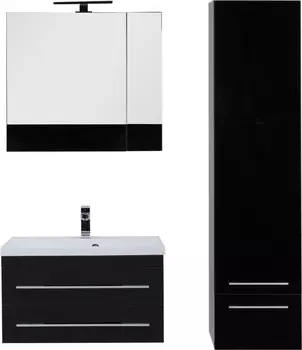 Мебель для ванной Aquanet Верона 75 подвесная черная