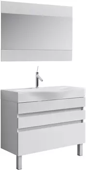 Мебель для ванной Aqwella 5 stars Бергамо 80 напольная, белая