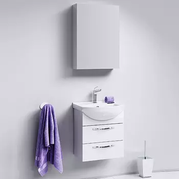 Мебель для ванной комнаты Aqwella Allegro 50 с 2 ящиками