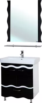 Мебель для ванной Bellezza Мари Волна 80 белая/черная