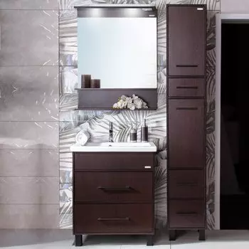 Мебель для ванной Бриклаер Чили 70 венге С