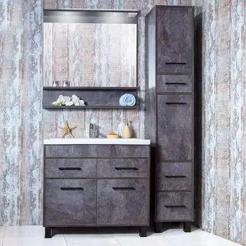 Мебель для ванной Бриклаер Чили 90 цемент