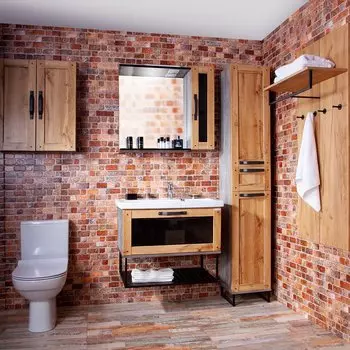 Мебель для ванной Бриклаер Лофт 80 подвесная