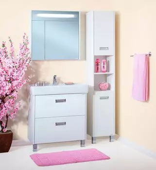 Мебель для ванной Бриклаер Палермо 80/2 напольная, с 2 ящиками