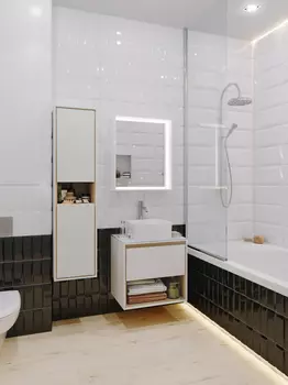 Мебель для ванной Cersanit Louna 60 со столешницей