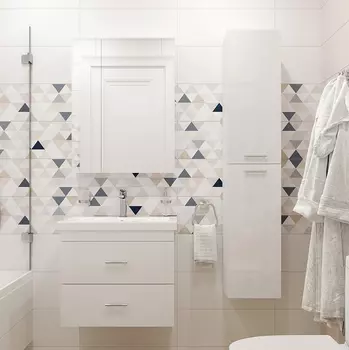 Мебель для ванной DIWO Ростов 60 белая, в современном стиле, российская (гарнитур, комплект)