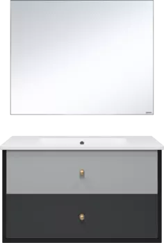 Мебель для ванной комнаты Brevita 50 оттенков серого Кристиан 100