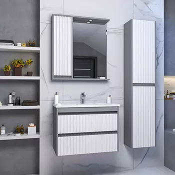 Мебель для ванной комнаты Brevita Balaton 80, комбинированная