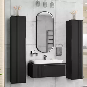 Мебель для ванной комнаты Brevita Savoy 90 подвесная, черная