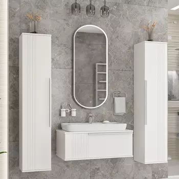 Мебель для ванной комнаты Brevita Savoy 90 подвесная, белая