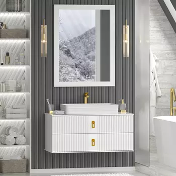 Мебель для ванной комнаты Brevita Sevilla 100 подвесная, белая