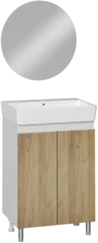 Мебель для ванной комнаты DIWO Кострома 60 напольная, дуб крафт