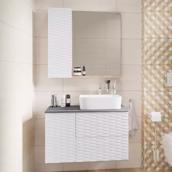 Мебель для ванной комнаты Grossman Альба 80 веллингтон, белая