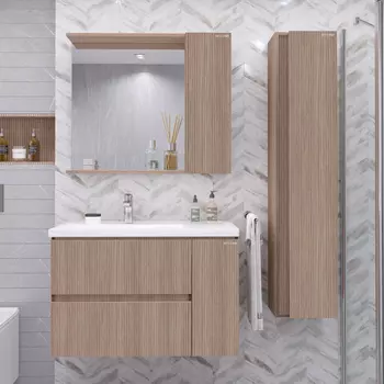 Мебель для ванной комнаты Grossman Юнит 80 подвесная, кадена вуд