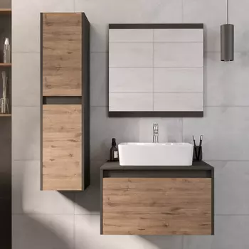 Мебель для ванной комнаты Grossman Смарт 70 веллигтон, графит