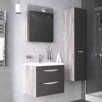 Мебель для ванной комнаты Grossman Талис 60 бетон пайн, графит