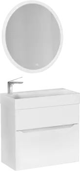Мебель для ванной комнаты Jorno Folk 65, подвесная, белая