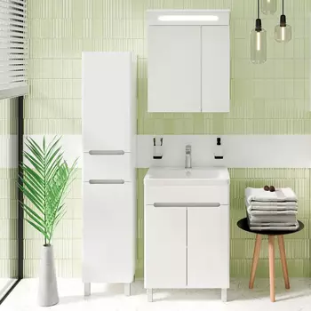 Мебель для ванной комнаты Runo Парма 60, напольная, 2 двери