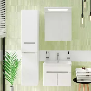 Мебель для ванной комнаты Runo Парма 60, подвесная, 2 двери