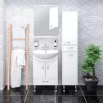 Мебель для ванной комнаты Runo Севилья 60, напольная, раковина Уют 60