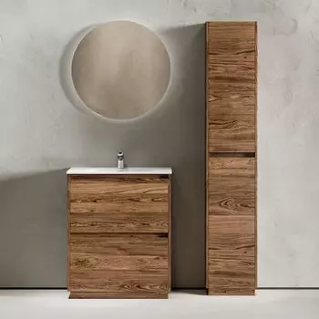 Мебель для ванной комнаты Sancos Libra Floor 70 дуб чарльстон, белая раковина CN7007