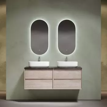 Мебель для ванной комнаты Sancos Marmi 2.0 140 дуб галифакс натуральный, столешница черный мрамор TT140A1X, раковина CN5043