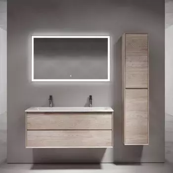 Мебель для ванной комнаты Sancos Marmi 2.0 120 на двоих, дуб галифакс натуральный