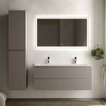 Мебель для ванной комнаты Sancos Snob R 120 см, doha soft, раковина CN7016