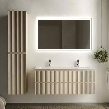 Мебель для ванной комнаты Sancos Snob R 120 см, beige soft, раковина CN7016