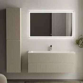 Мебель для ванной комнаты Sancos Snob R 120 см, beige soft, раковина CN7017