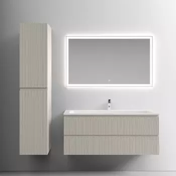 Мебель для ванной комнаты Sancos Snob T 120 см, beige soft, раковина CN7017