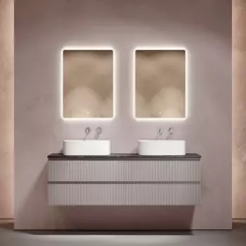 Мебель для ванной комнаты Sancos Snob T 160 doha soft, столешница черный мрамор TT160A1, раковина CN6052