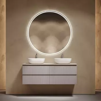 Мебель для ванной комнаты Sancos Snob T 140 doha soft, столешница бежевая TT140A2X, раковина CN6009