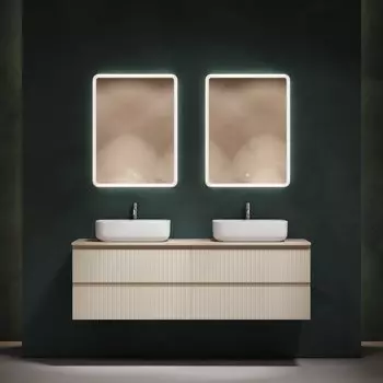 Мебель для ванной комнаты Sancos Snob T 160 beige soft, столешница бежевая TT160A2X, раковина CN5043