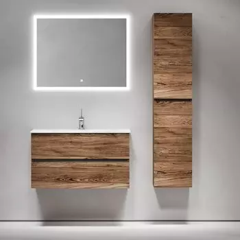 Мебель для ванной комнаты Sancos Urban 90 дуб чарльстон, белая раковина CN7002