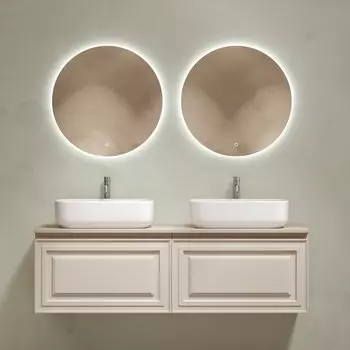 Мебель для ванной комнаты Sancos Very 140 beige soft, столешница бежевая TT140A2X, раковина CN5043