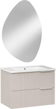 Мебель для ванной комнаты STWORKI Хаммель 75 бежевая