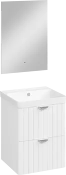 Мебель для ванной комнаты STWORKI Ларвик 50 белая матовая