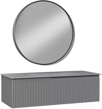 Мебель для ванной комнаты STWORKI Вестфолл 120 серая матовая