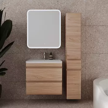 Мебель для ванной комнаты Style Line Атлантика 70 Люкс Plus, подвесная, ясень перламутр