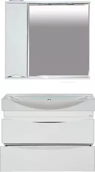 Мебель для ванной Misty Элвис 85 подвесная, белая