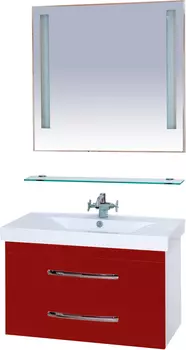 Мебель для ванной Misty Эмилия 90 подвесная красная