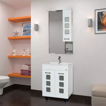 Мебель для ванной Misty Квадро 60 белая эмаль