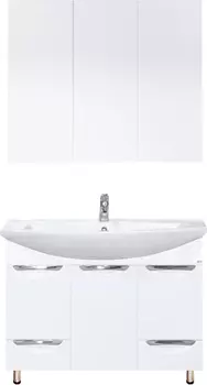 Комплект мебели Misty Лаванда 105 белый глянцевый