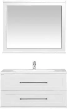 Мебель для ванной Misty Марта 100 подвесная белая фактурная