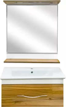 Мебель для ванной Misty Турин 60 подвесная, орех